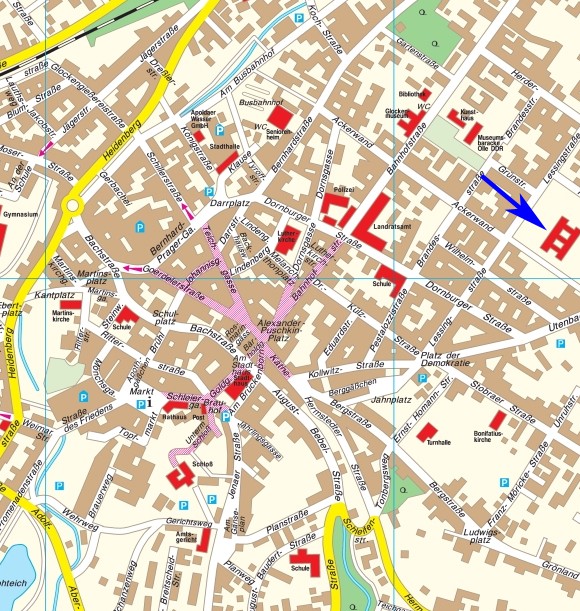 Lage im Stadtplan